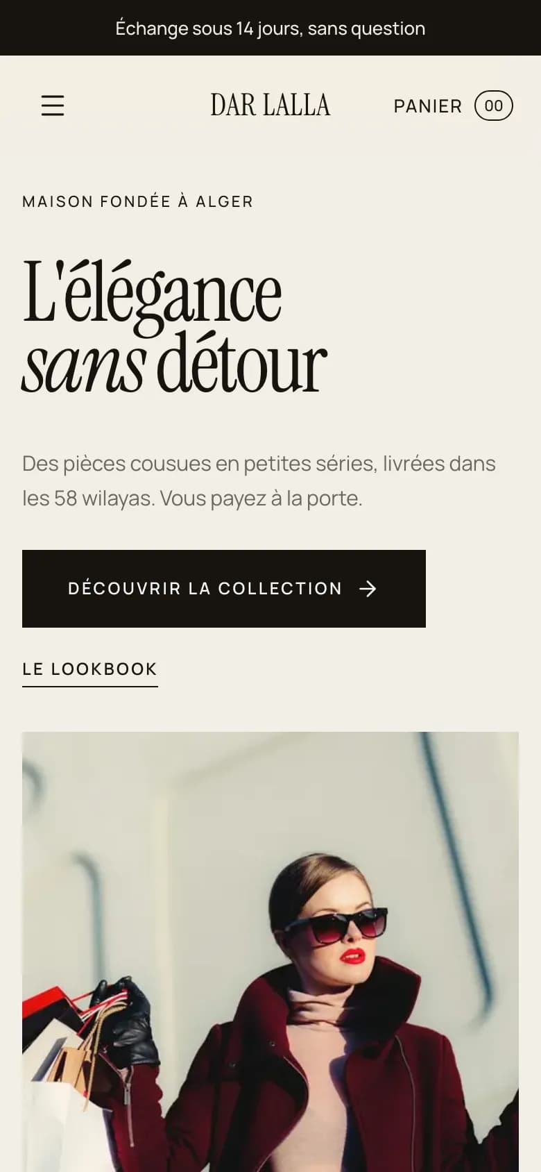 Démo du thème Maison sur mobile